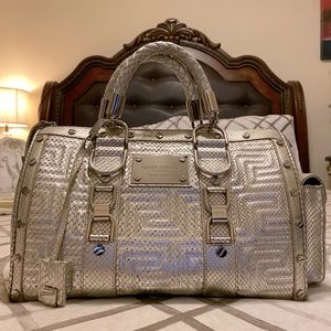 RARE! PYTHON VERSACE SNAP OUT OF IT SNAKE BAG 🐍